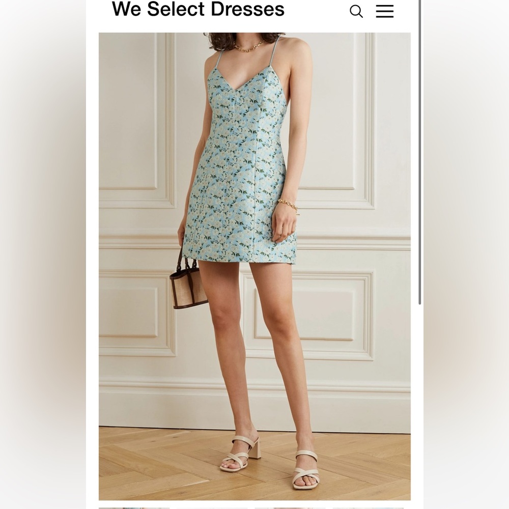 Alice + Olivia Tayla floral mini dress, size 6